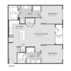 2BR 2BA (1111 SF)